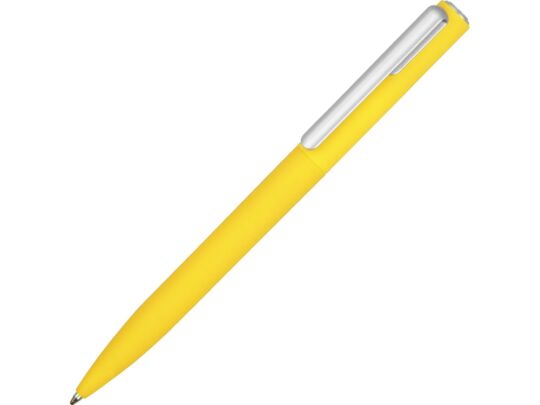 Ручка пластиковая шариковая Bon soft-touch, желтый